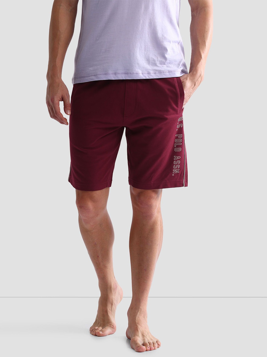 

U.S. Polo Assn. Men Lounge Shorts, Maroon