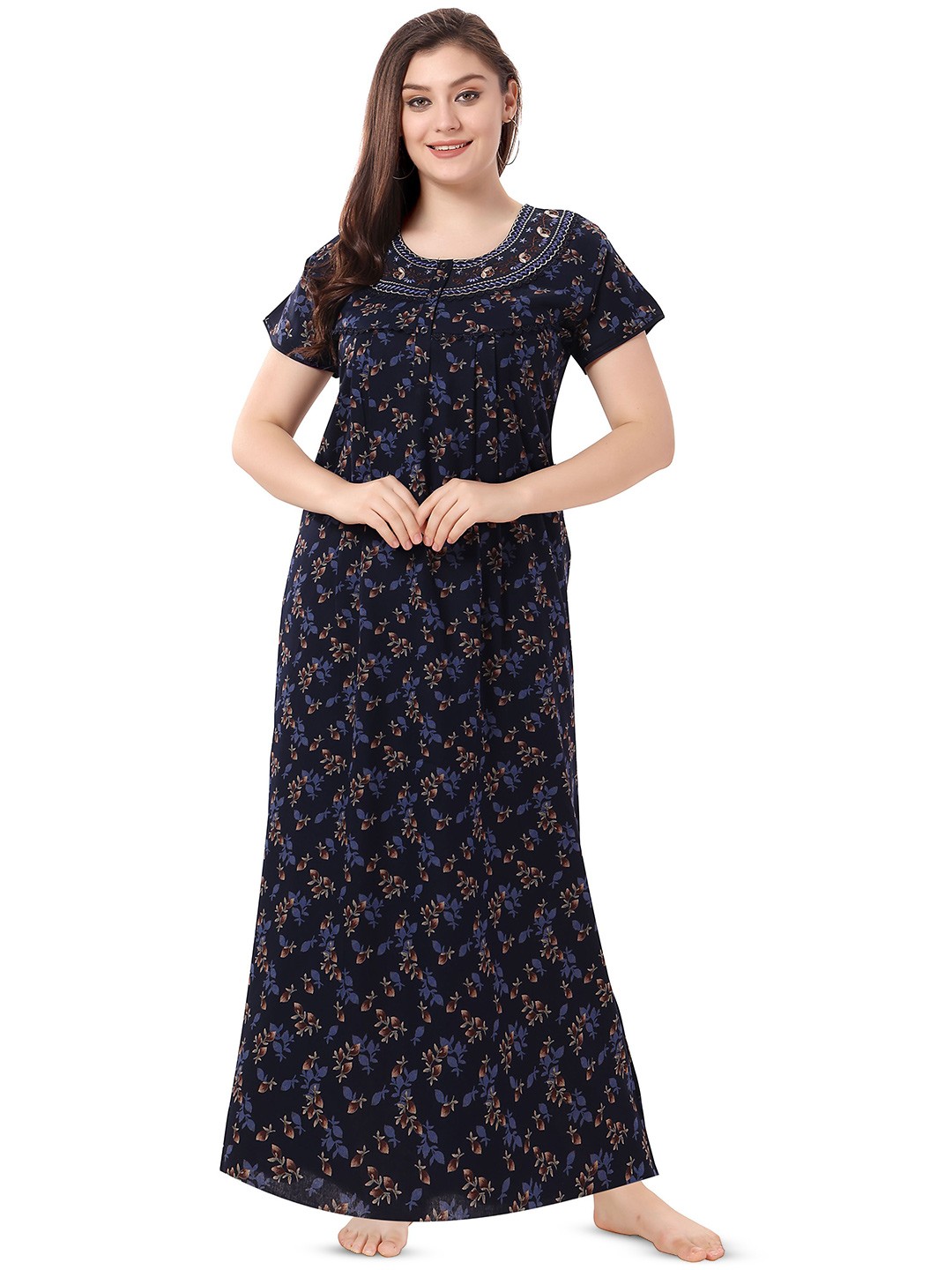

Soulemo Printed Maxi Nightdress, Blue