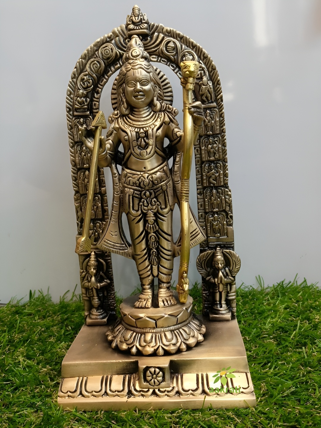 

Aakrati Gold Toned Brass Religious Idol Showpiece