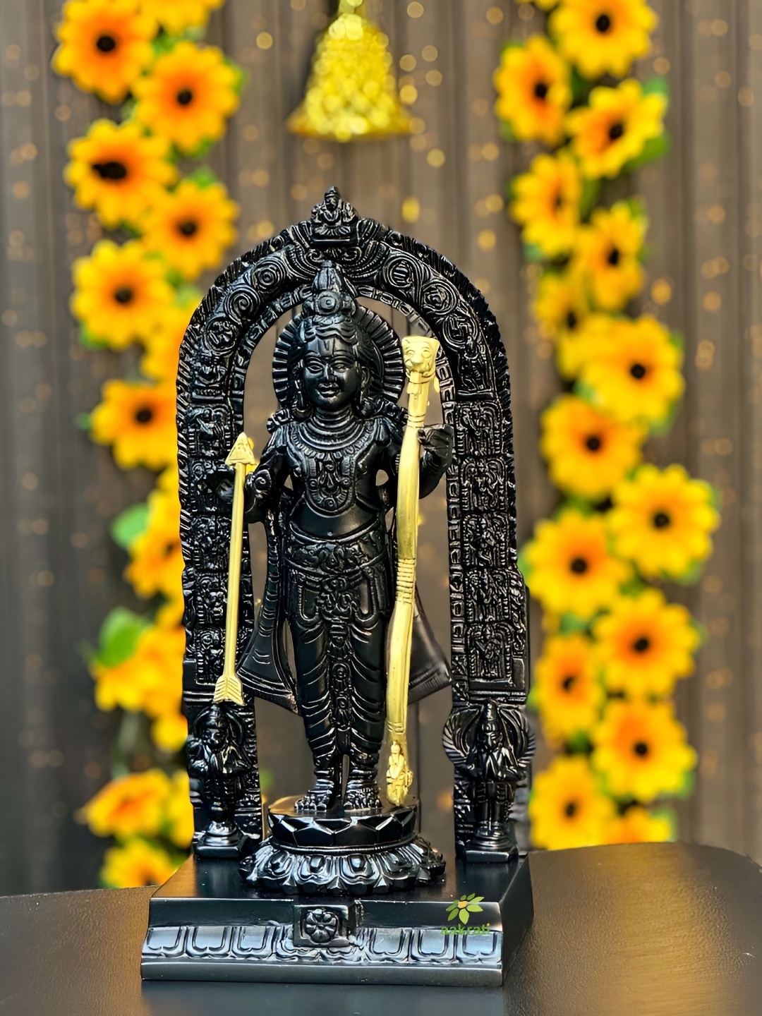 

Aakrati Black Brass Religious Idol Showpiece