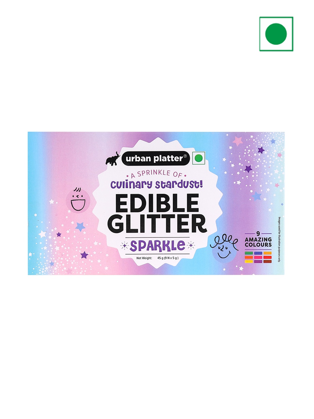 

URBAN PLATTER Platter Edible Glitter-45g, Multi