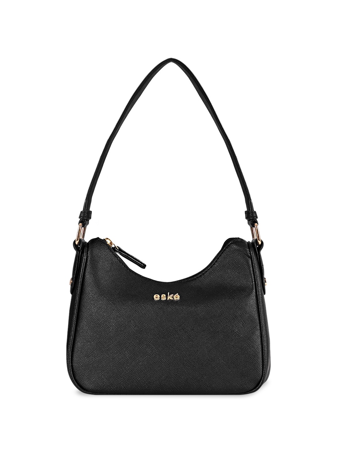 

Eske Audrey Textured Structured Shoulder Bag, Black