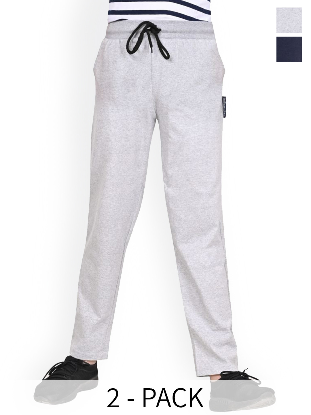 

BAESD Boys Pack Of 2 Mid Rise Track Pants, Blue
