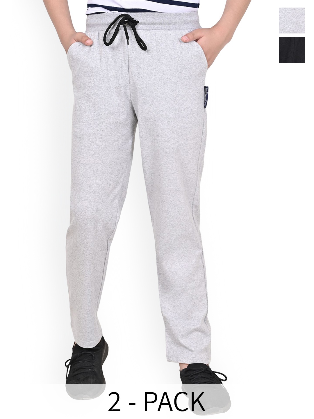 

BAESD Pack Of 2 Cotton Track Pants, Grey