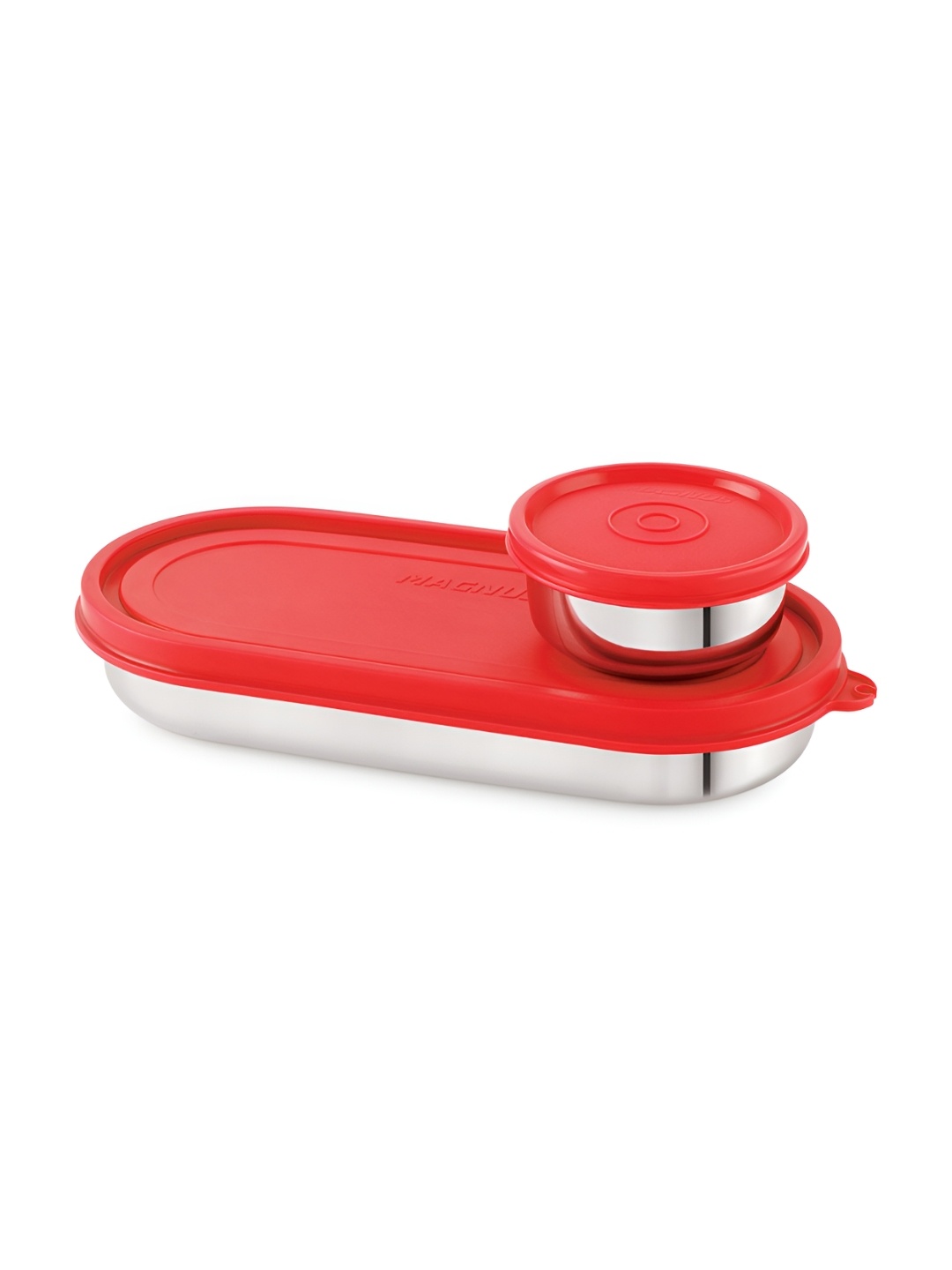 

Magnus 2-Pcs Red Stainless Steel Leakproof Lunch Box