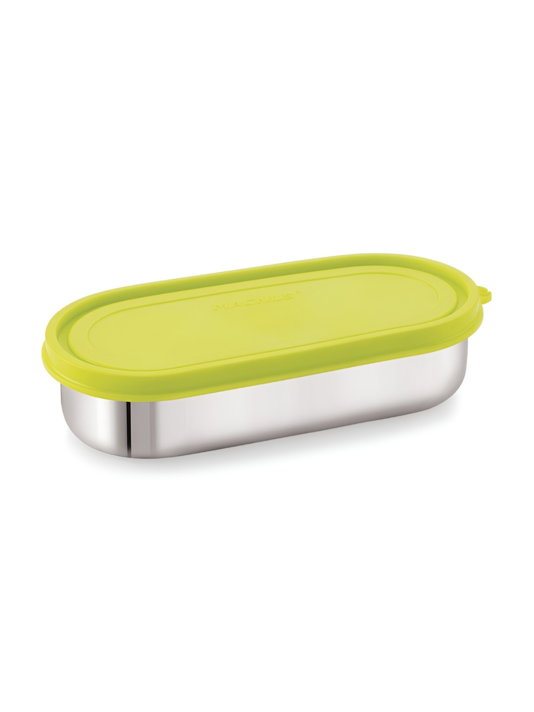 

MAGNUS Green Easy Lock Deep Prime Oval Stainless Steel Lunch Box