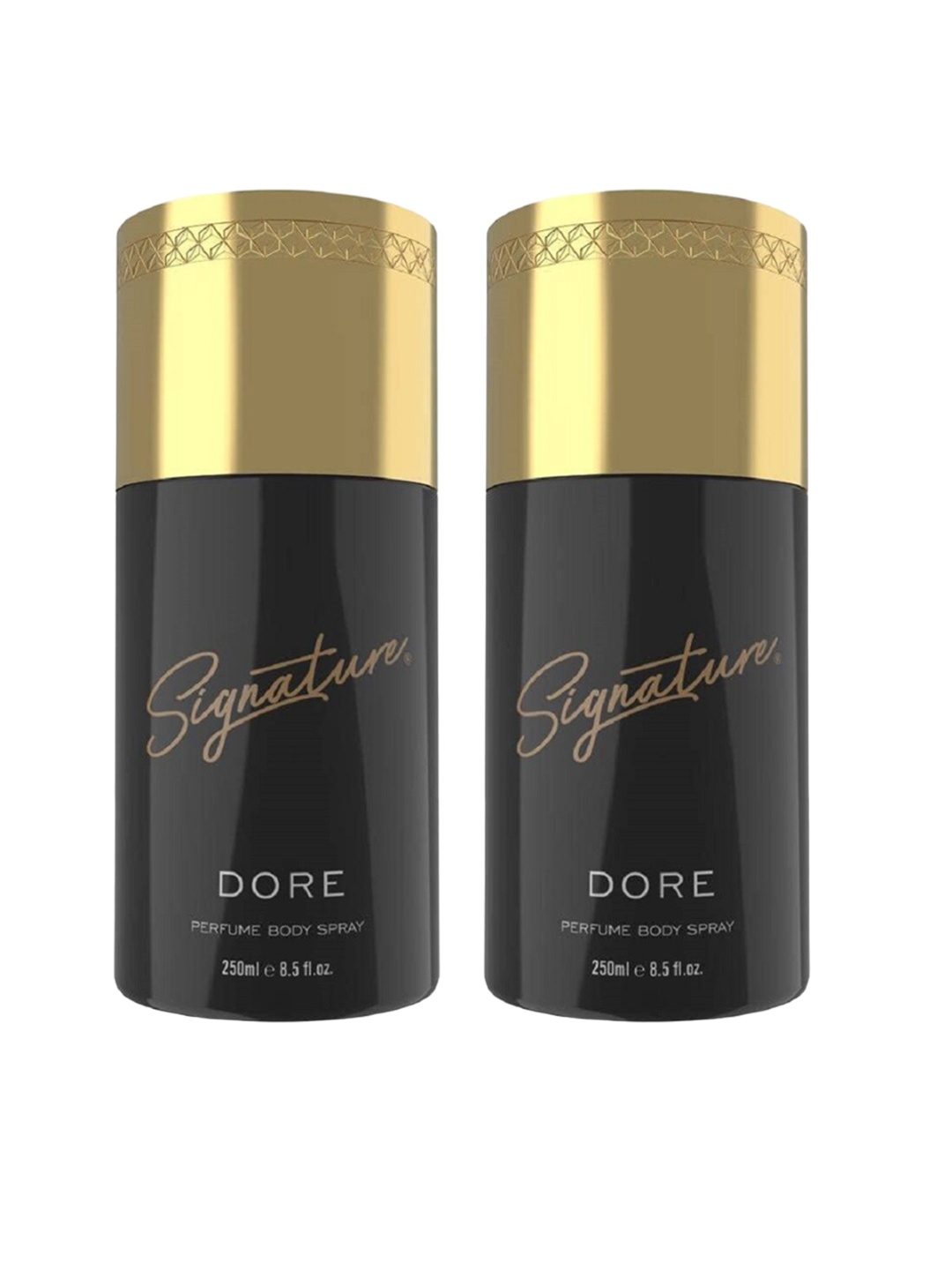 

Signature Dore Set Of 2 Perfume Body Spray - 250 ml Each, Black