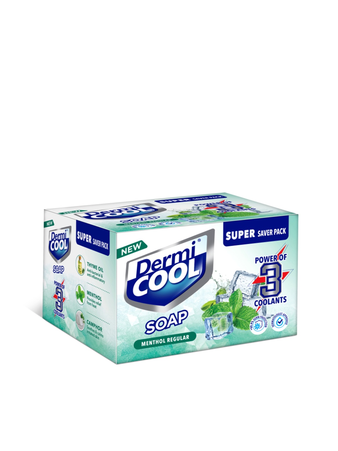 

DermiCOOL Set of 4 Soap - 75g each, Green