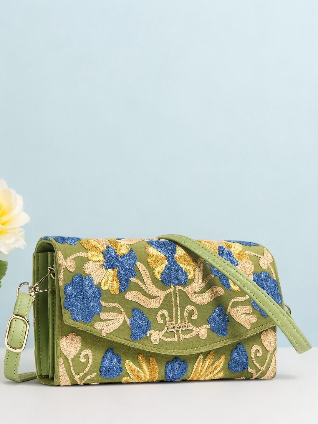 

Exotic Women Printed Purse Clutch, Green