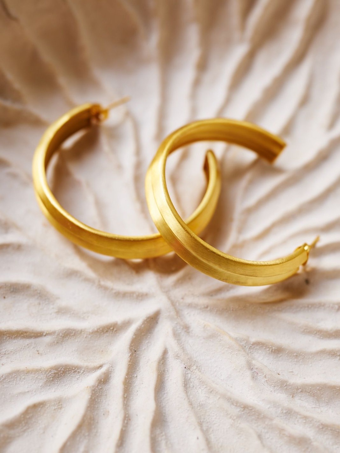 

Eurumme Contemporary Hoop Earrings, Gold