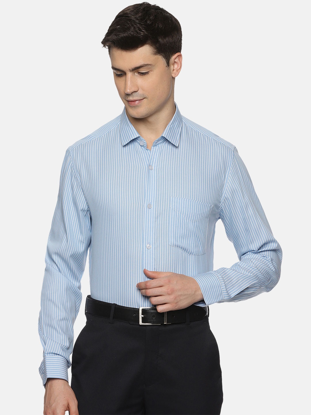 

THE FORMAL CLUB Striped Formal Shirt, Blue