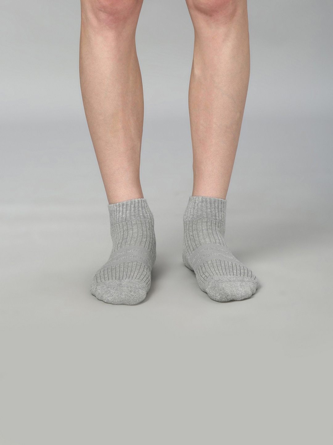 

Van Heusen Men Patterned Cotton Above Ankle-Length Socks, Grey melange