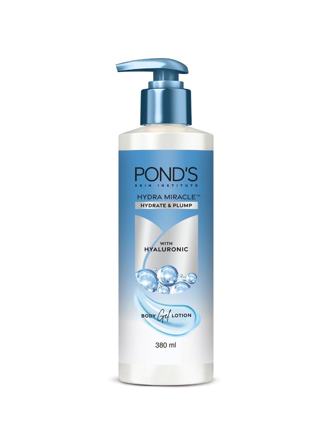 

Ponds Hydra Miracle Hydrate & Plump Body Gel Lotion With Hyaluronic Acid - 380ml, Blue