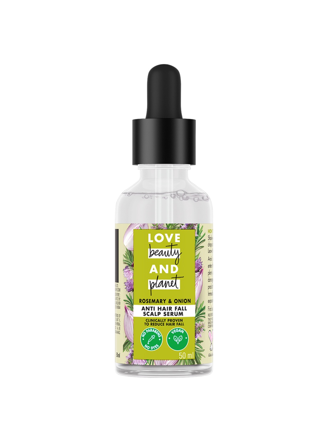 

Love Beauty & Planet Rosemary & Onion Anti Hairfall Scalp Serum - 50ml, Yellow