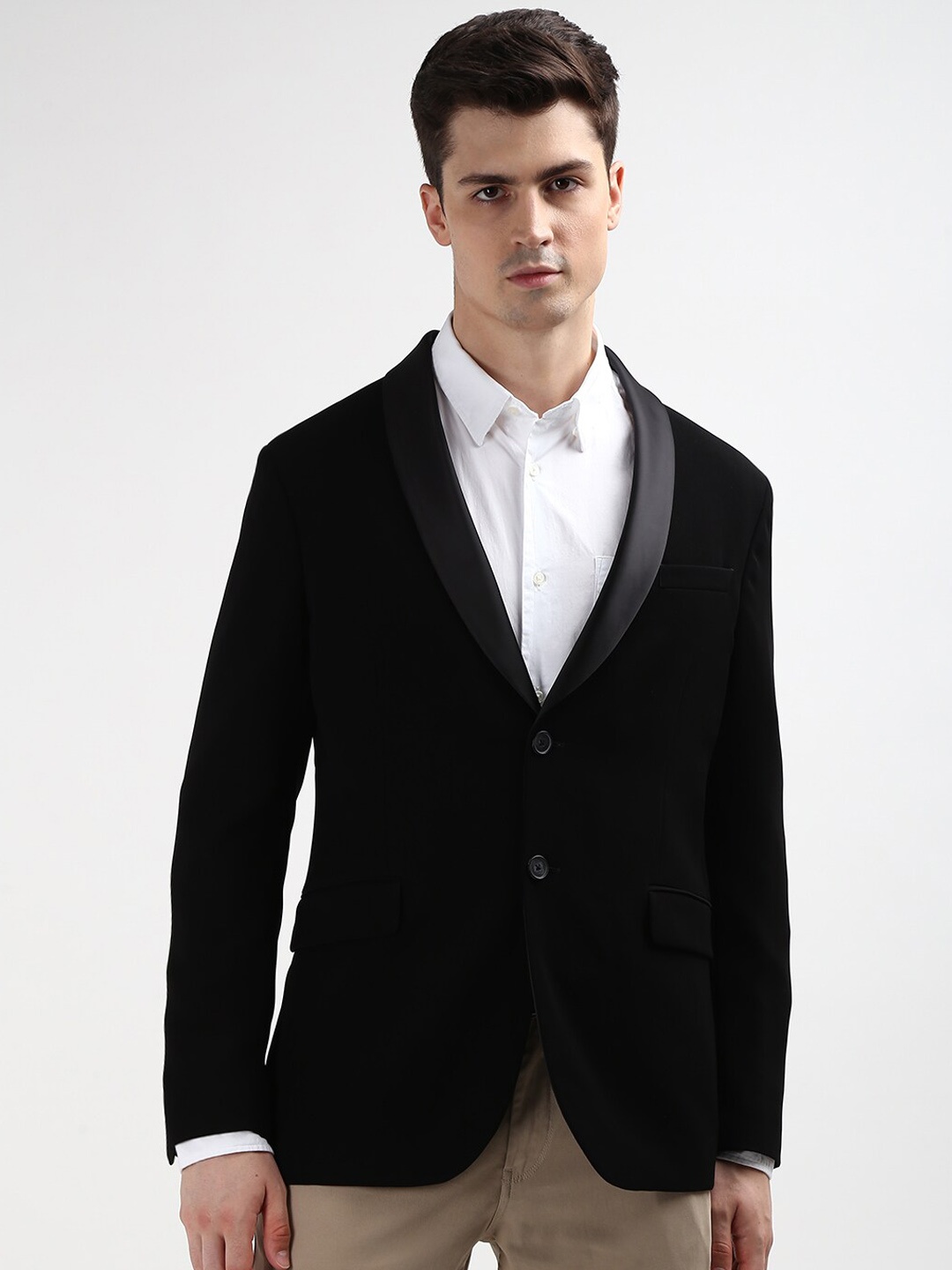 

Tommy Hilfiger Single-Breasted Casual Blazer, Black