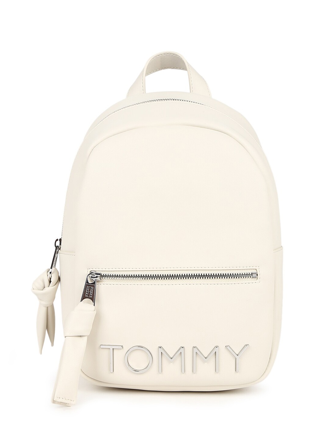 

Tommy Hilfiger Women Solid Polyester Backpack, Cream