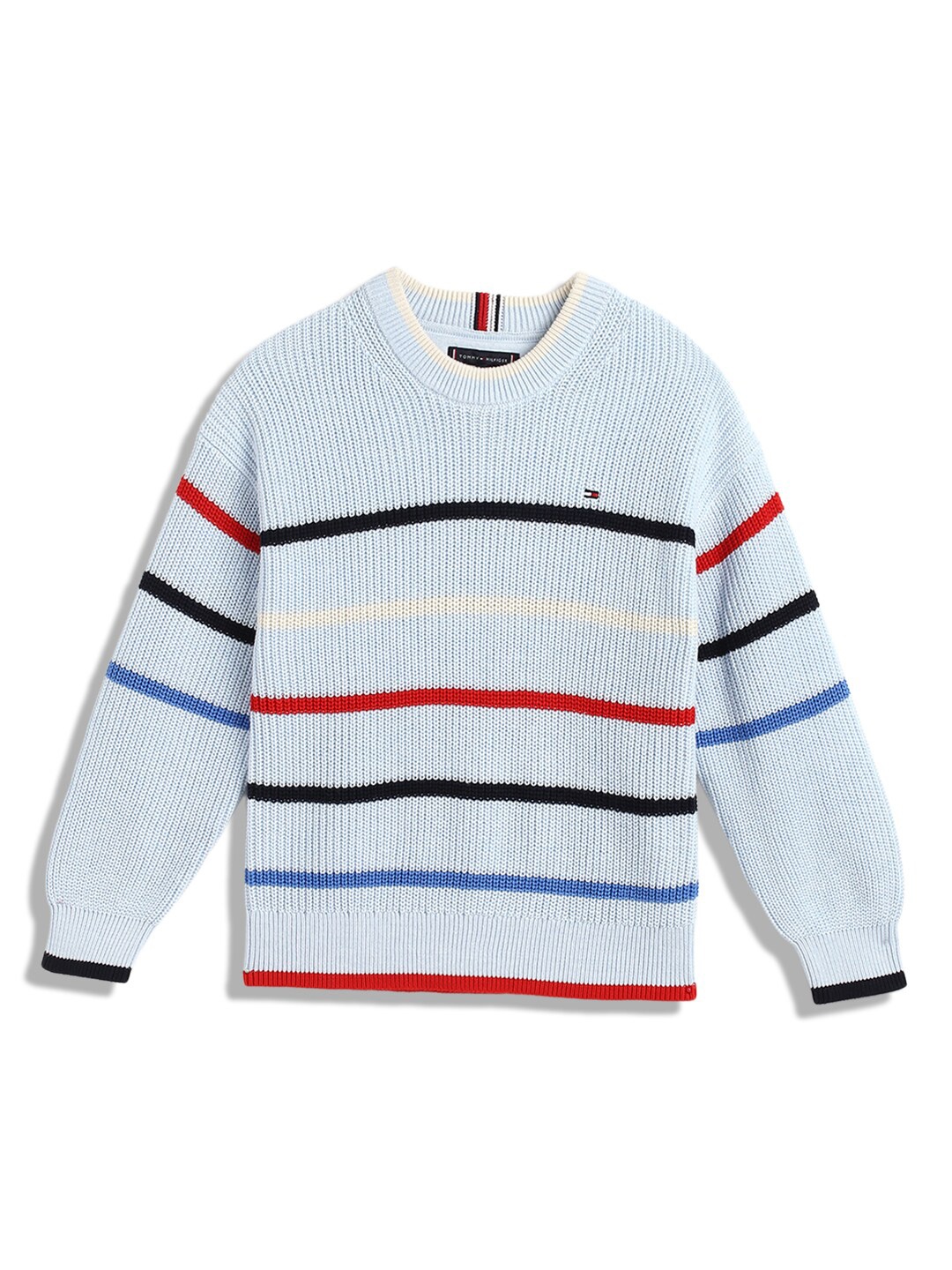 

Tommy Hilfiger Boys Striped Pullover, Blue