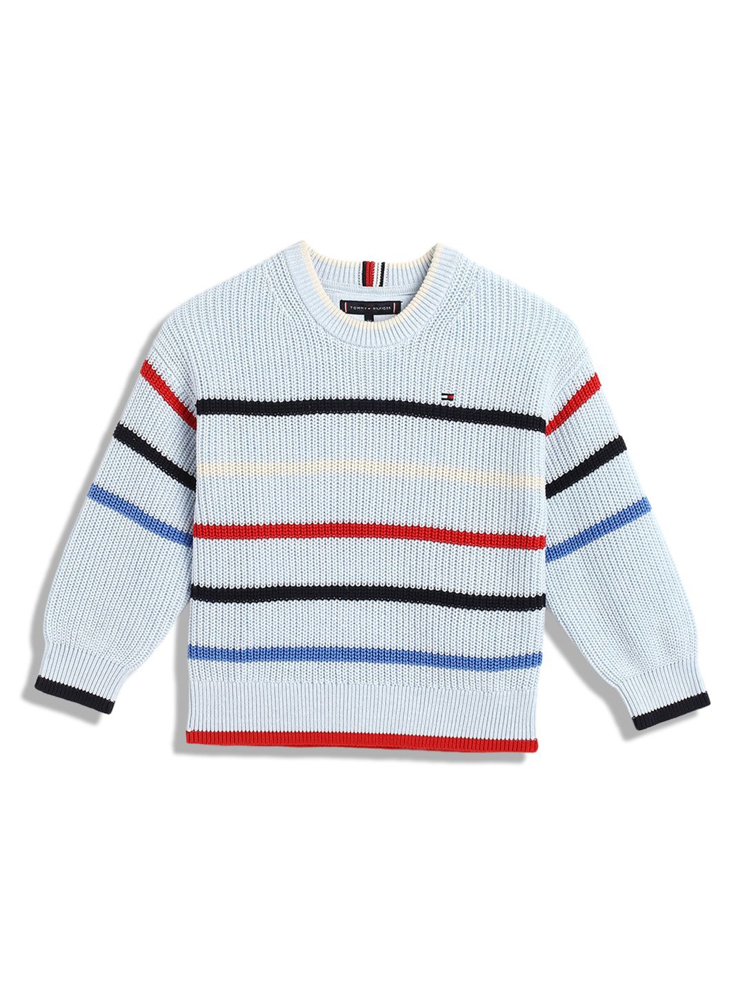 

Tommy Hilfiger Boys Striped Pullover, Grey
