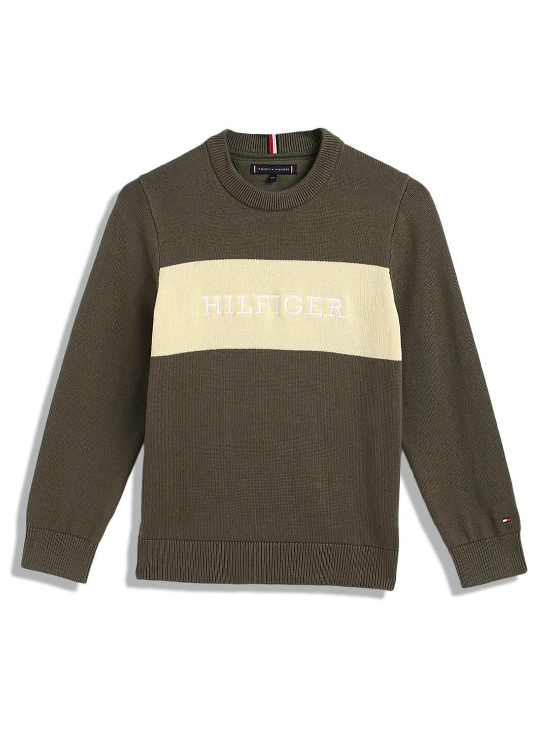 

Tommy Hilfiger Boys Typography Pullover, Green