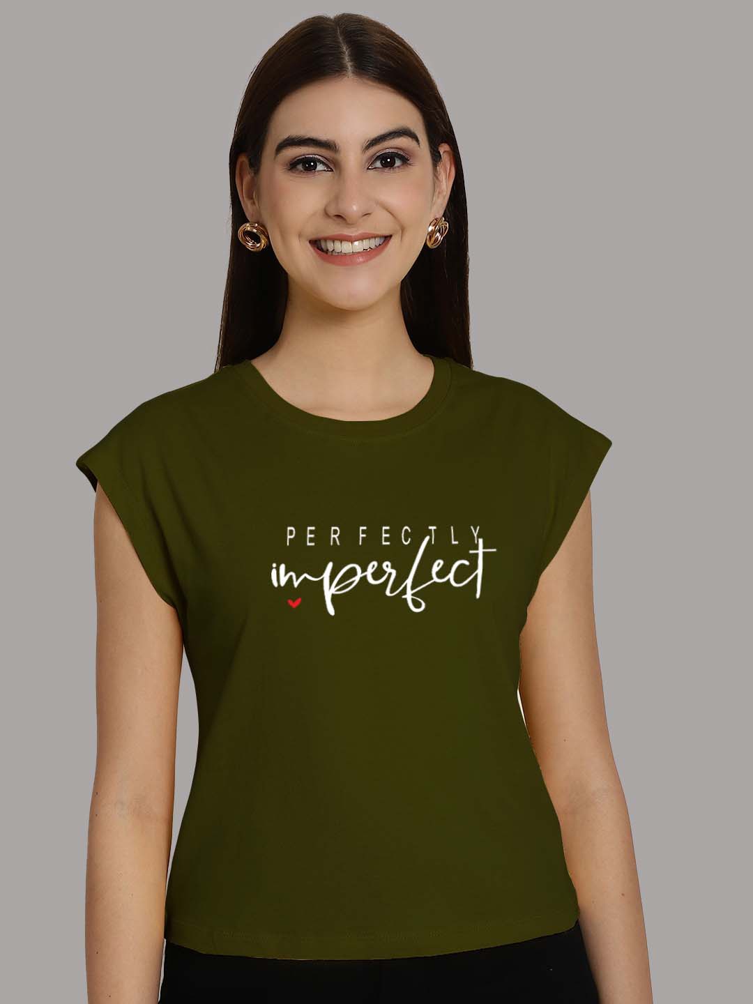

Friskers Typography Printed Extended Sleeves Pure Cotton Regular T-shirt, Olive