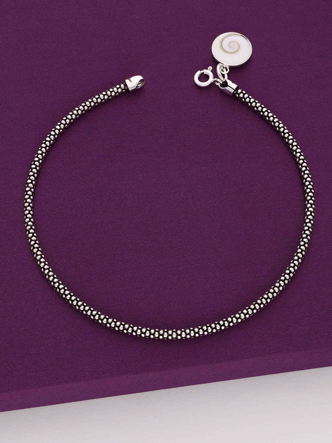 

KAI JEWEL 92.5 Rhodium-Plated Anklet, Silver