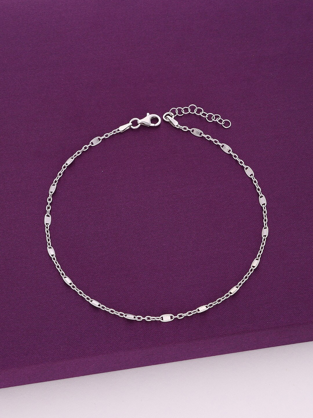 

KAI JEWEL Rhodium-Plated Anklet, Silver