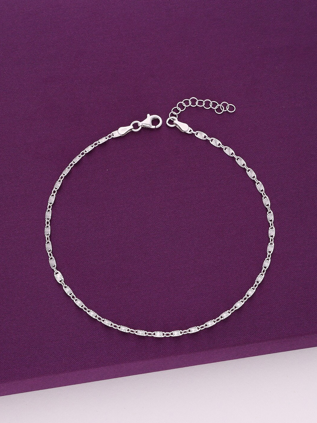 

KAI JEWEL Rhodium-Plated Anklet, Silver