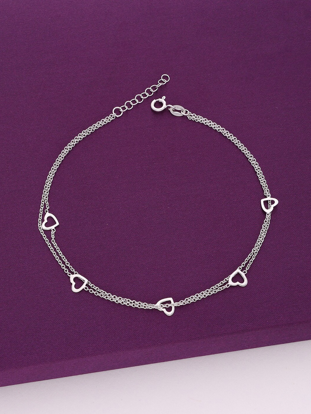 

KAI JEWEL Rhodium-Plated Anklet, Silver