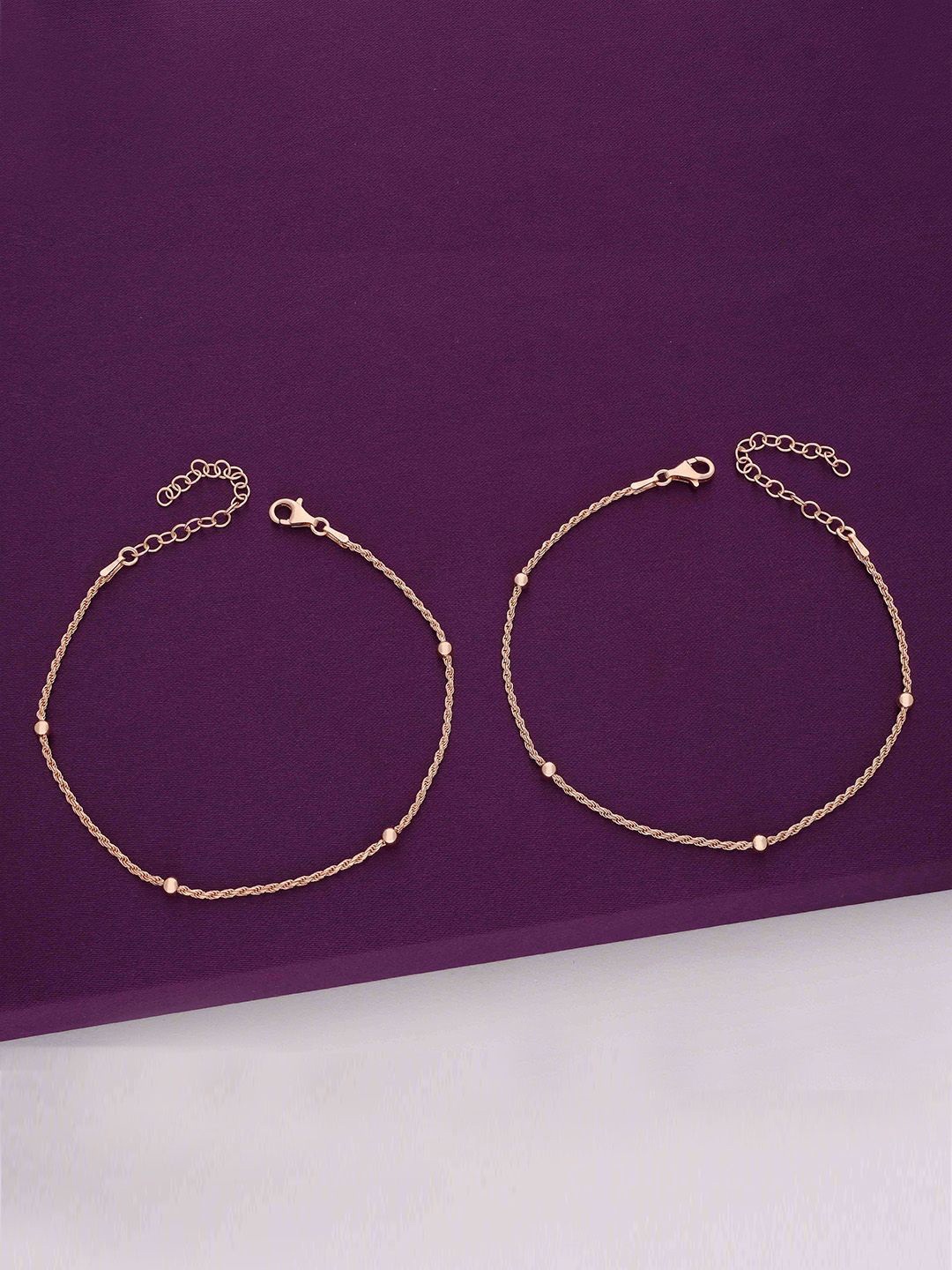 

KAI JEWEL Rose Gold-Plated Anklet