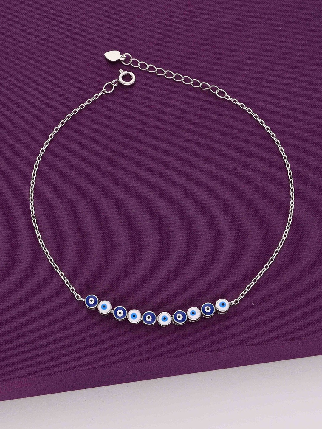 

KAI JEWEL Rhodium-Plated Anklet, Silver