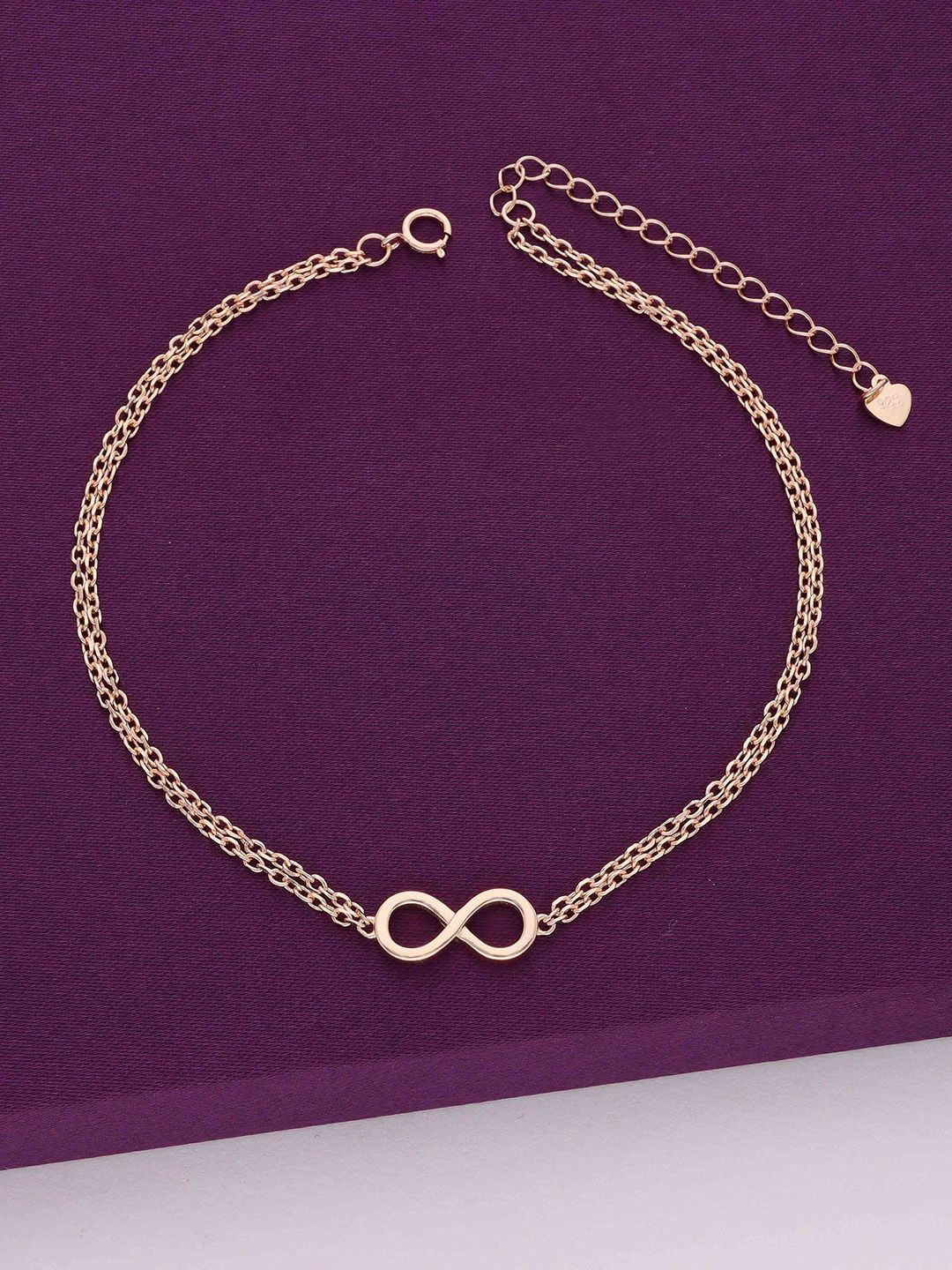 

KAI JEWEL womens Rose Gold-Plated Anklet