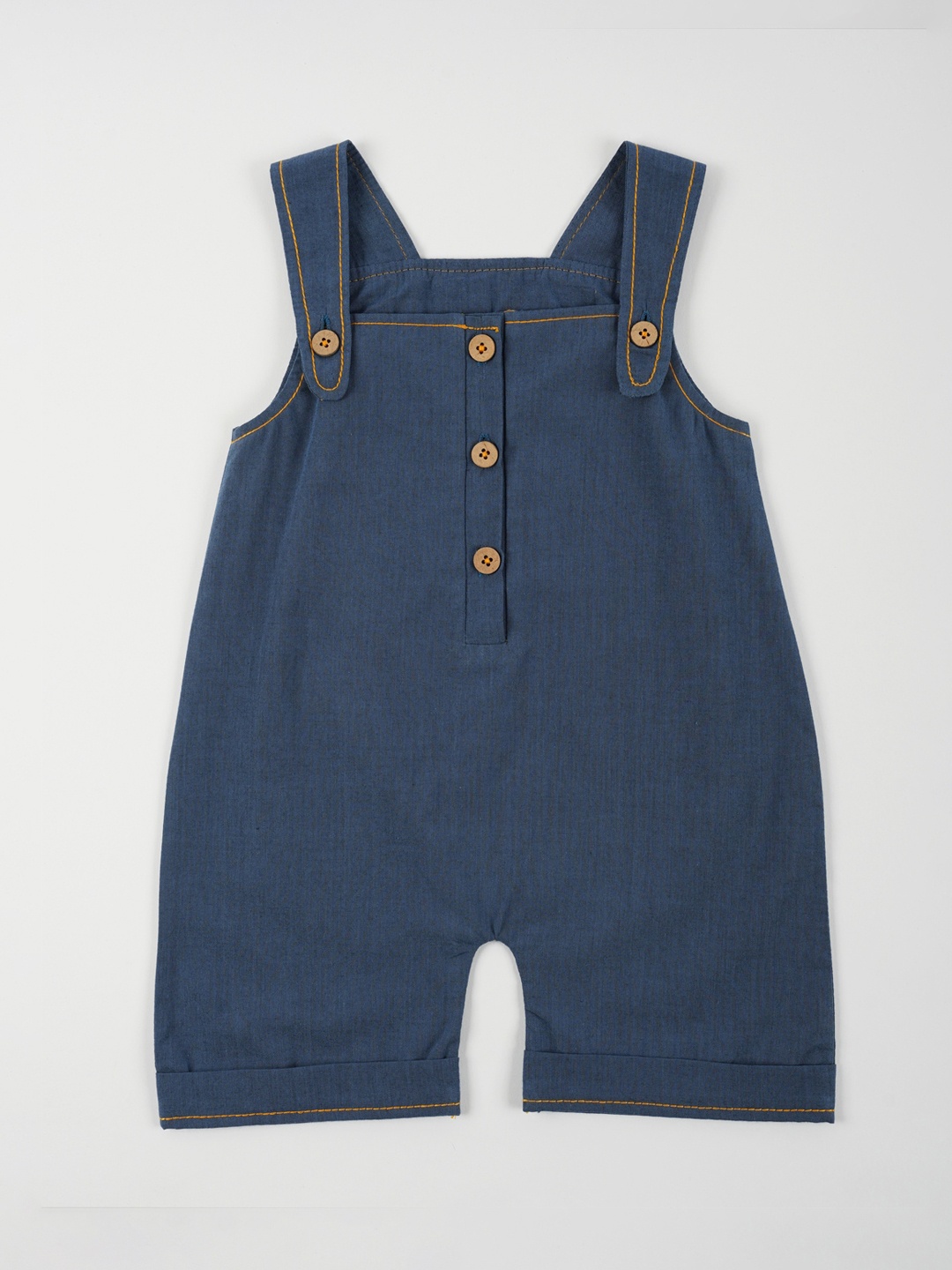 

BAESD Kids Woven Chambray Dungarees, Blue