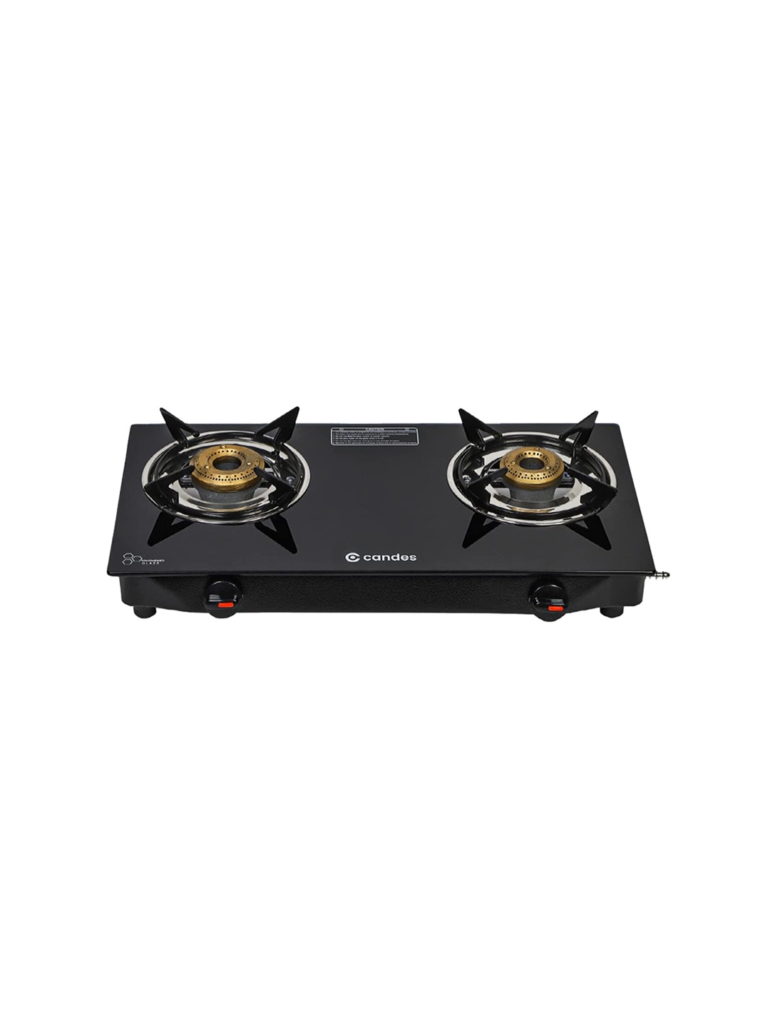 

Candes Black Glass 2-Burner Gas Stove