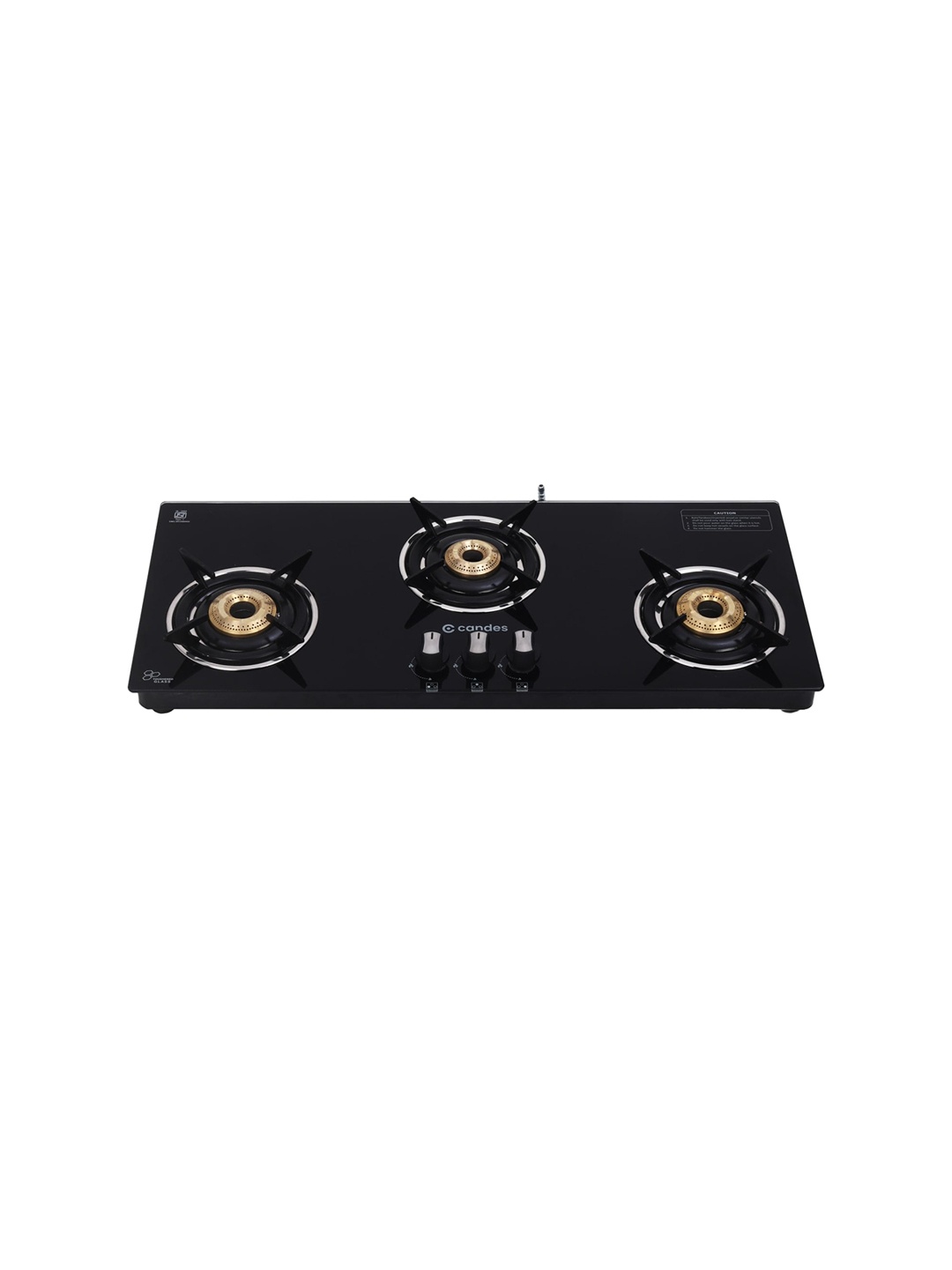 

Candes Black 3 Die Cast Alloy Tornado Burner Gas Stove
