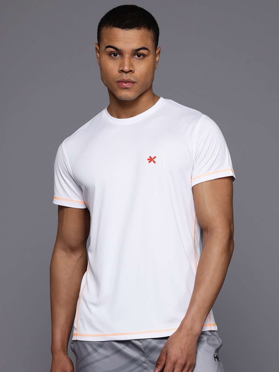 

HRX by Hrithik Roshan Rapid-Dry Running T-shirt, White