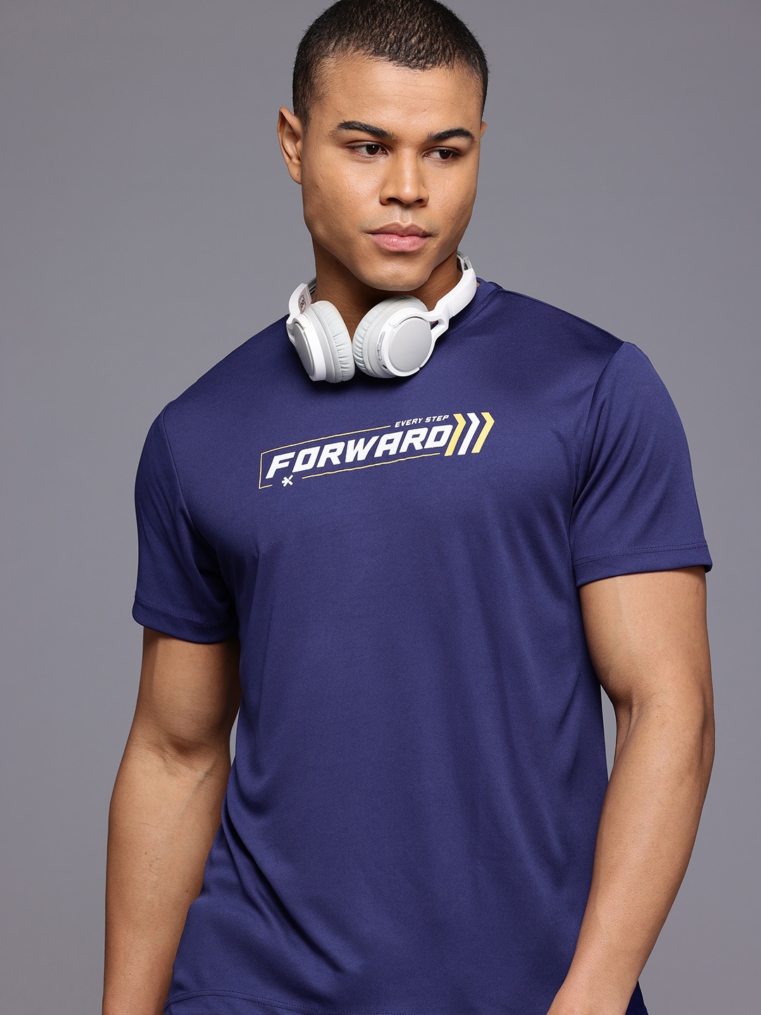 

HRX by Hrithik Roshan Rapid-Dry Running T-shirt, Blue