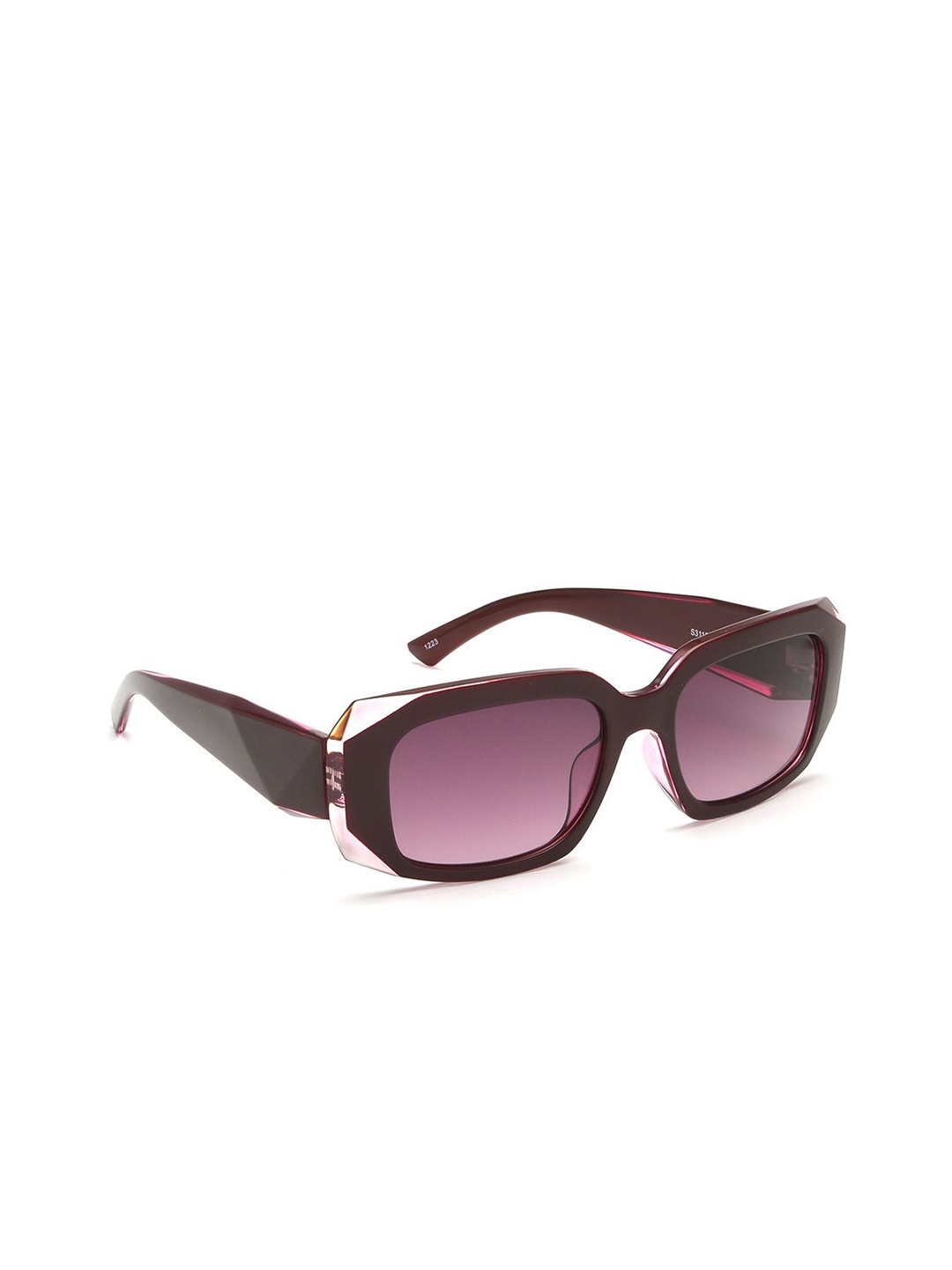 

IDEE Women Rectangle Sunglasses with UV Protected Lens IDS3113C3SG, Purple
