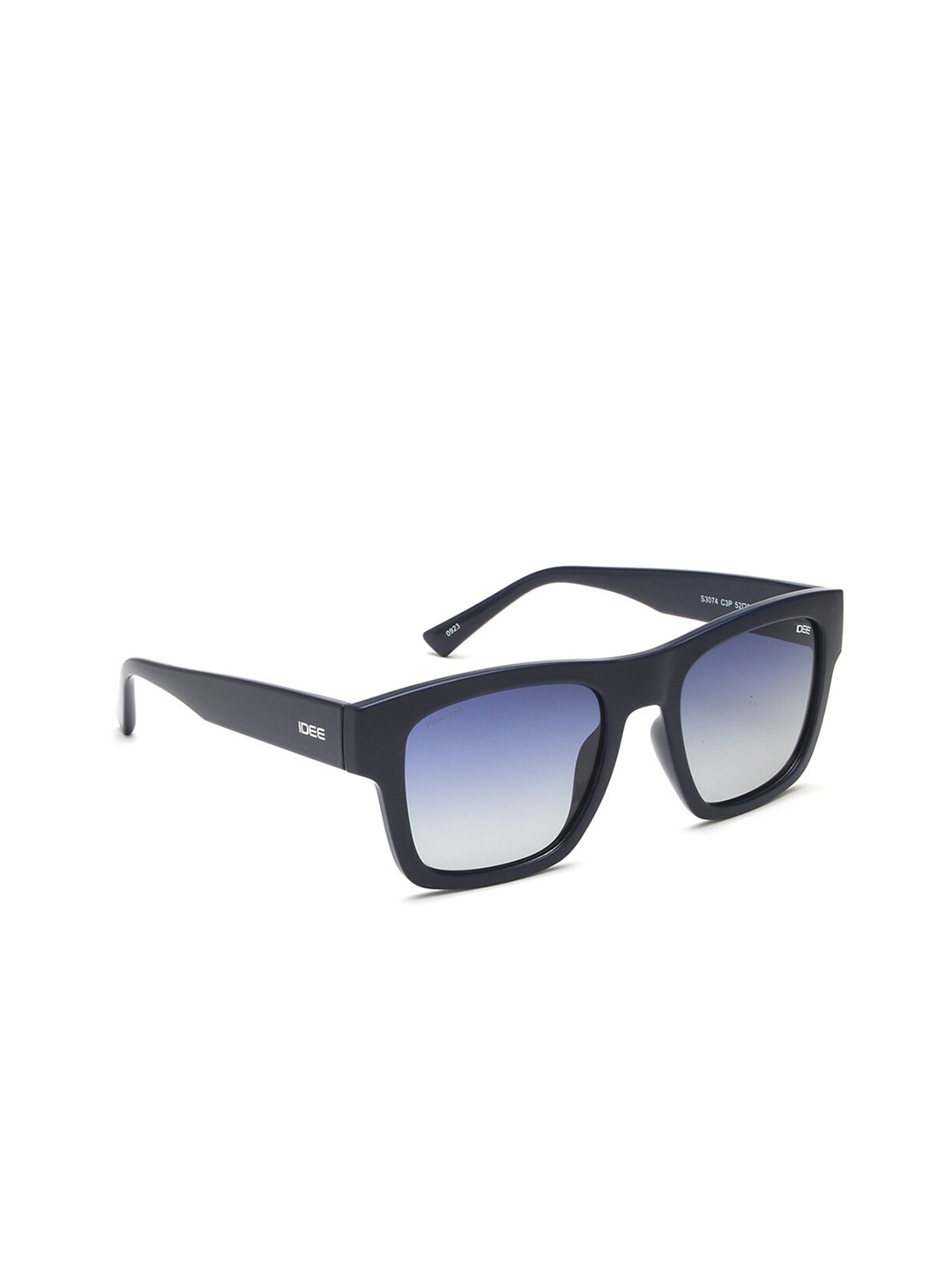 

IDEE Men Square Sunglasses with Polarised and UV Protected Lens IDS3074C3PSG, Blue