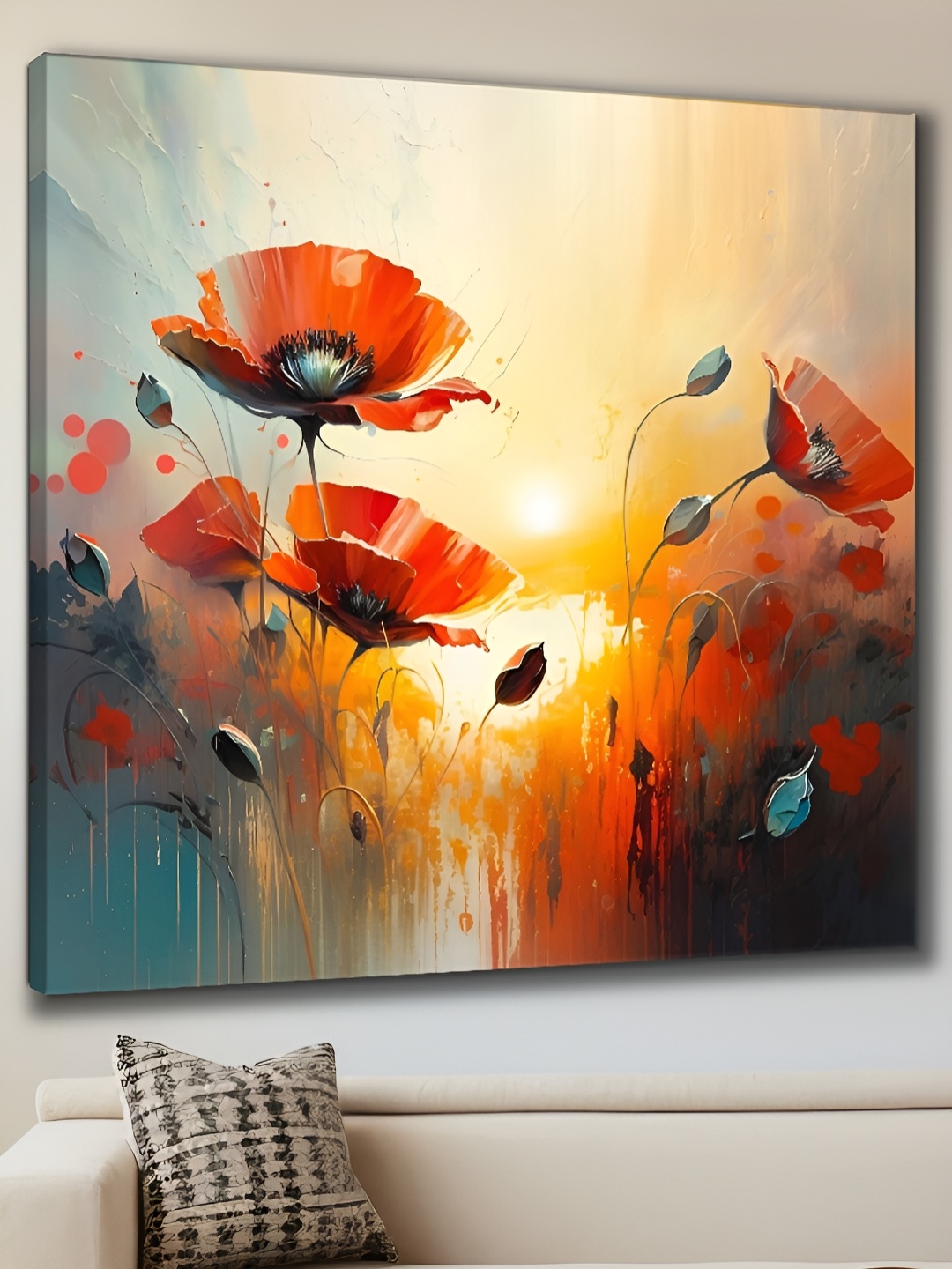 

Aura Orange & Yellow Canvas Floral and Botanical Wall Paintings