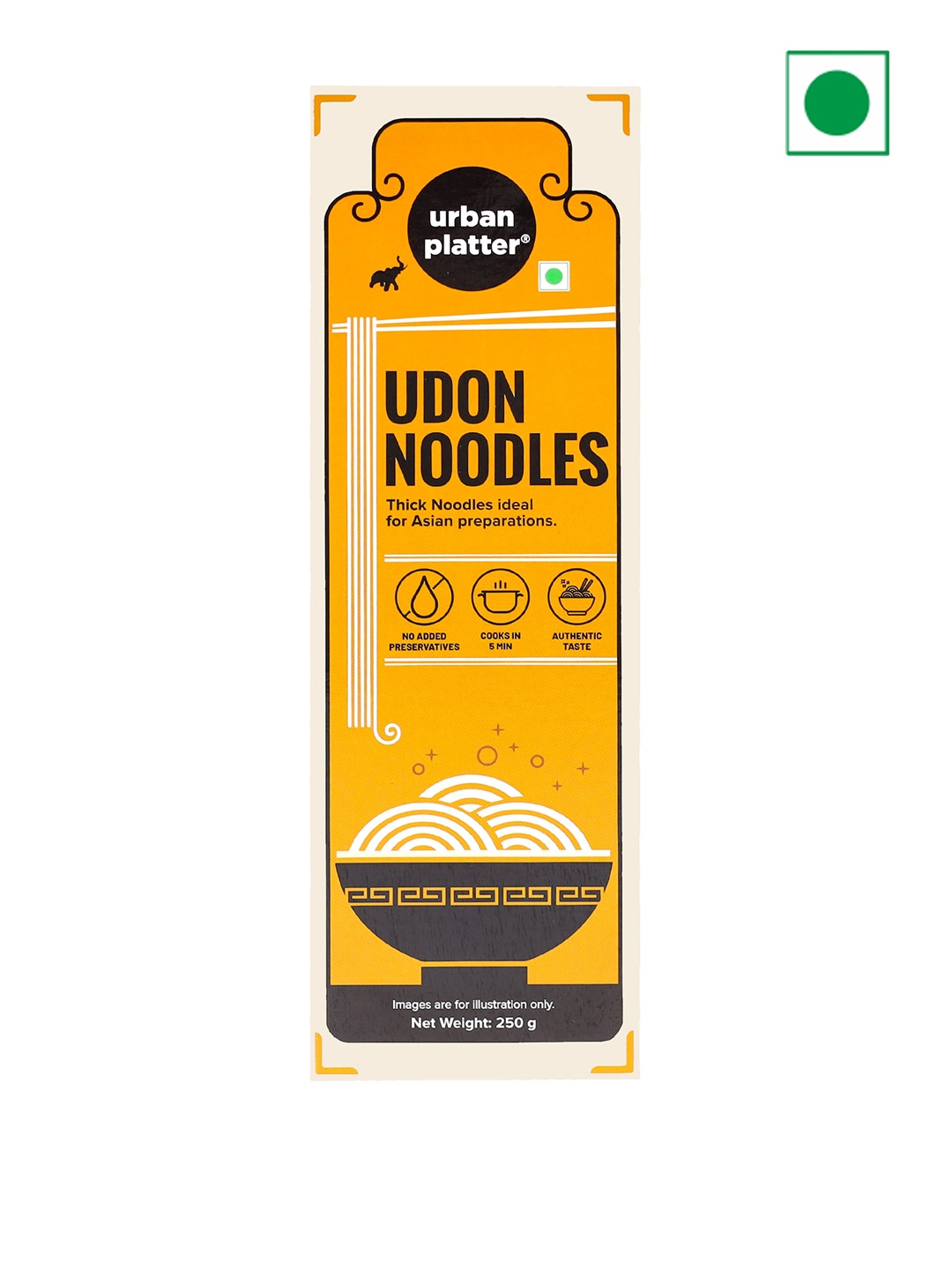 

URBAN PLATTER Udon Noodles 250 g, Beige