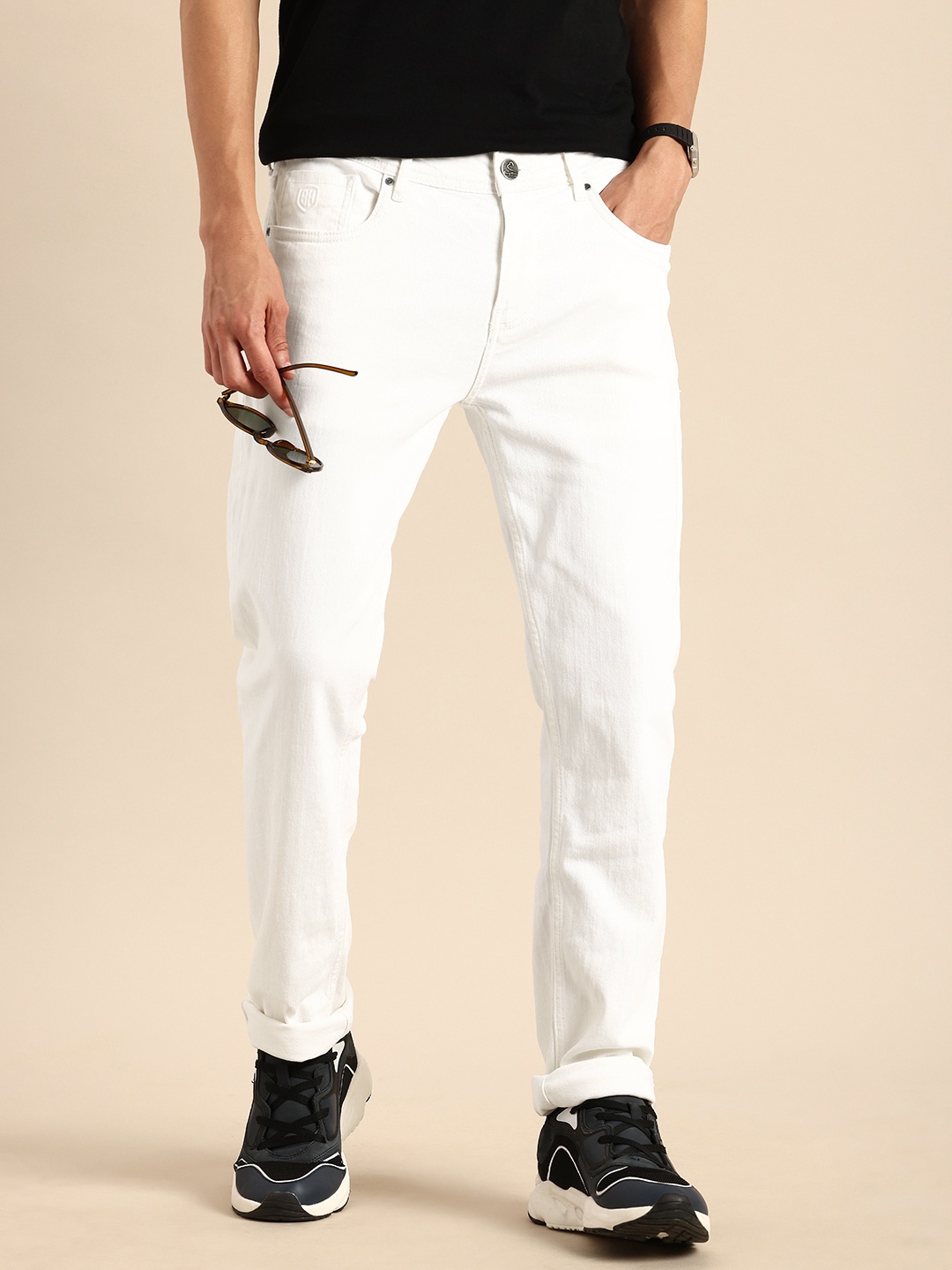 

Being Human Men Slim Fit Stretchable Jeans, White