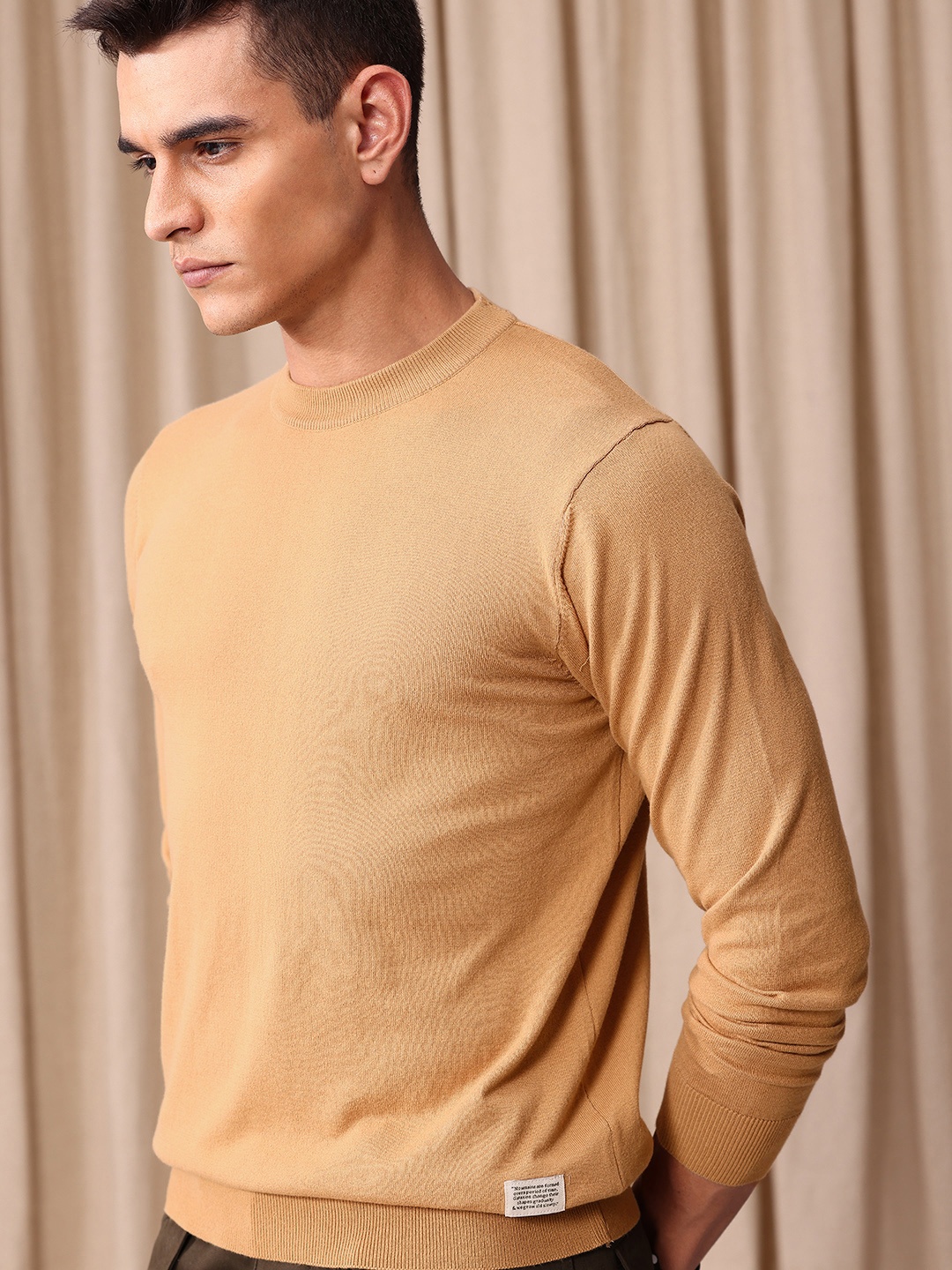 

Mr Bowerbird Round Neck Tailored Pullover Sweater, Beige