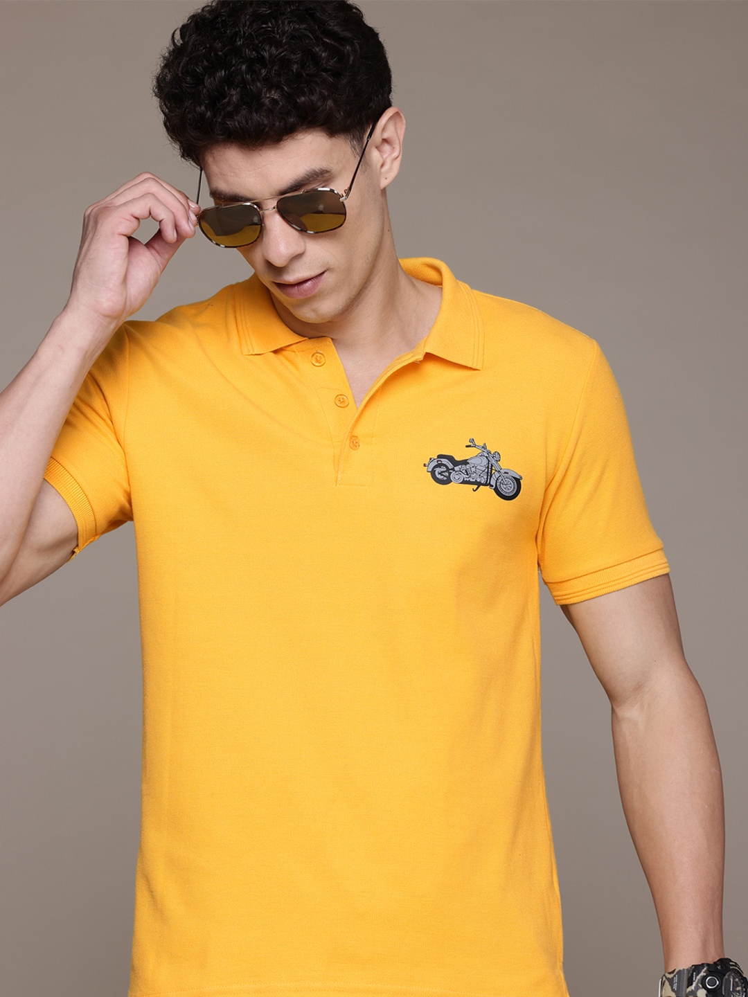 

The Roadster Lifestyle Co. Polo Collar T-shirt, Yellow