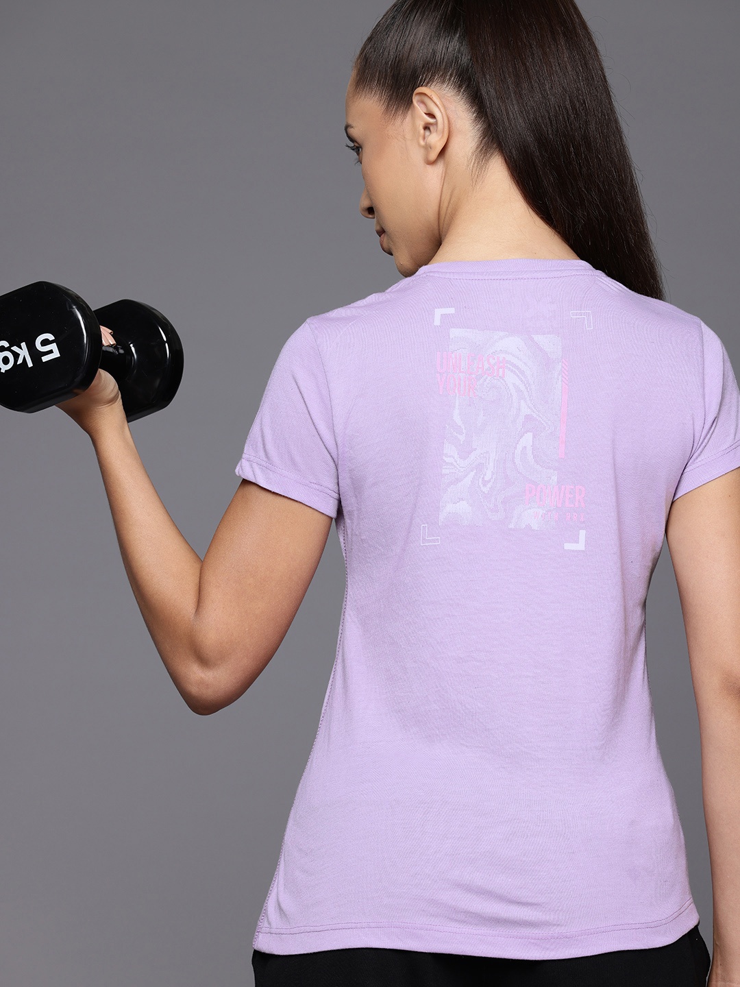 

HRX by Hrithik Roshan Printed T-shirt, Lavender