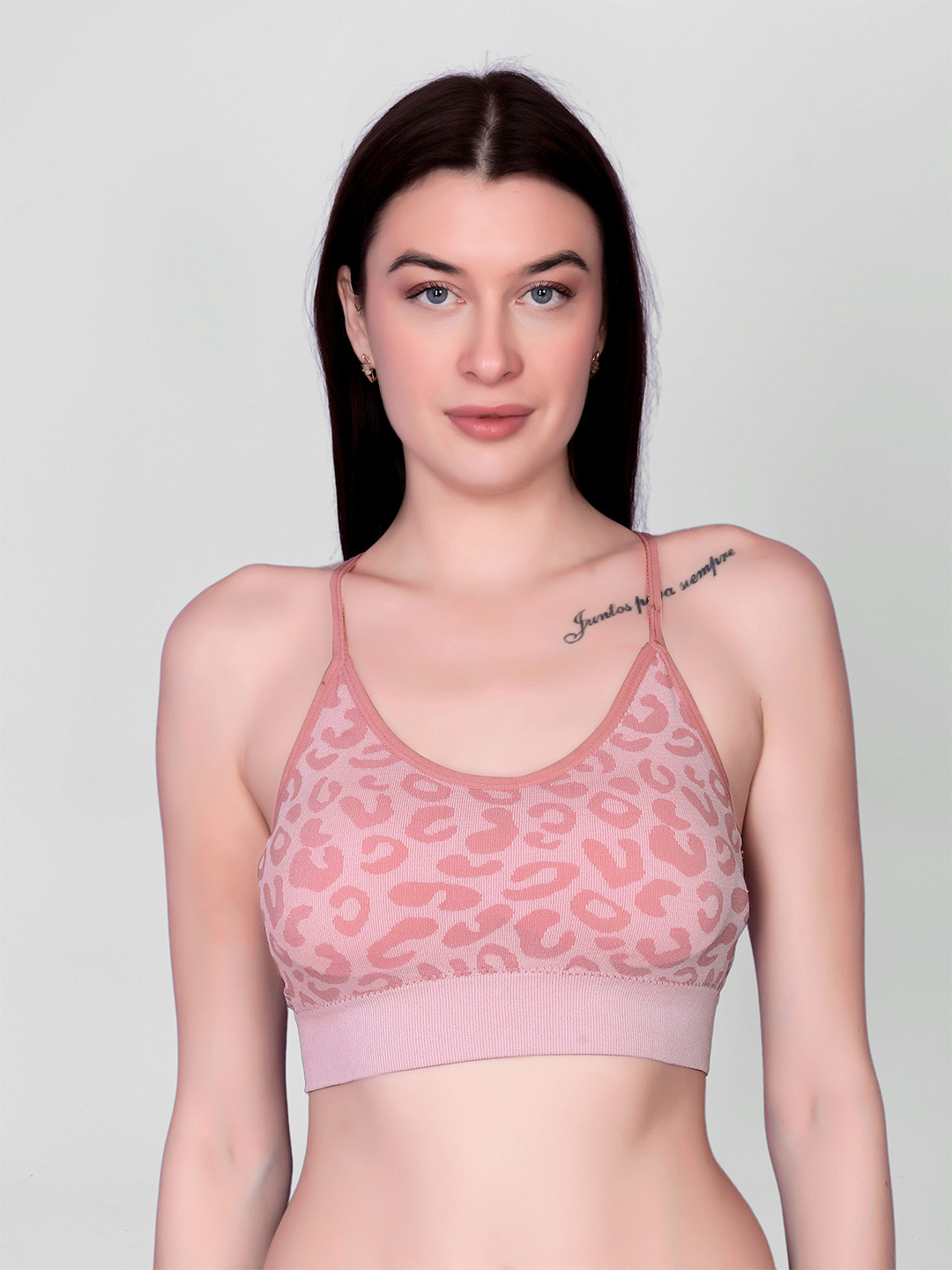 

DEALSEVEN FASHION Women Full Coverage Workout Bra, Pink