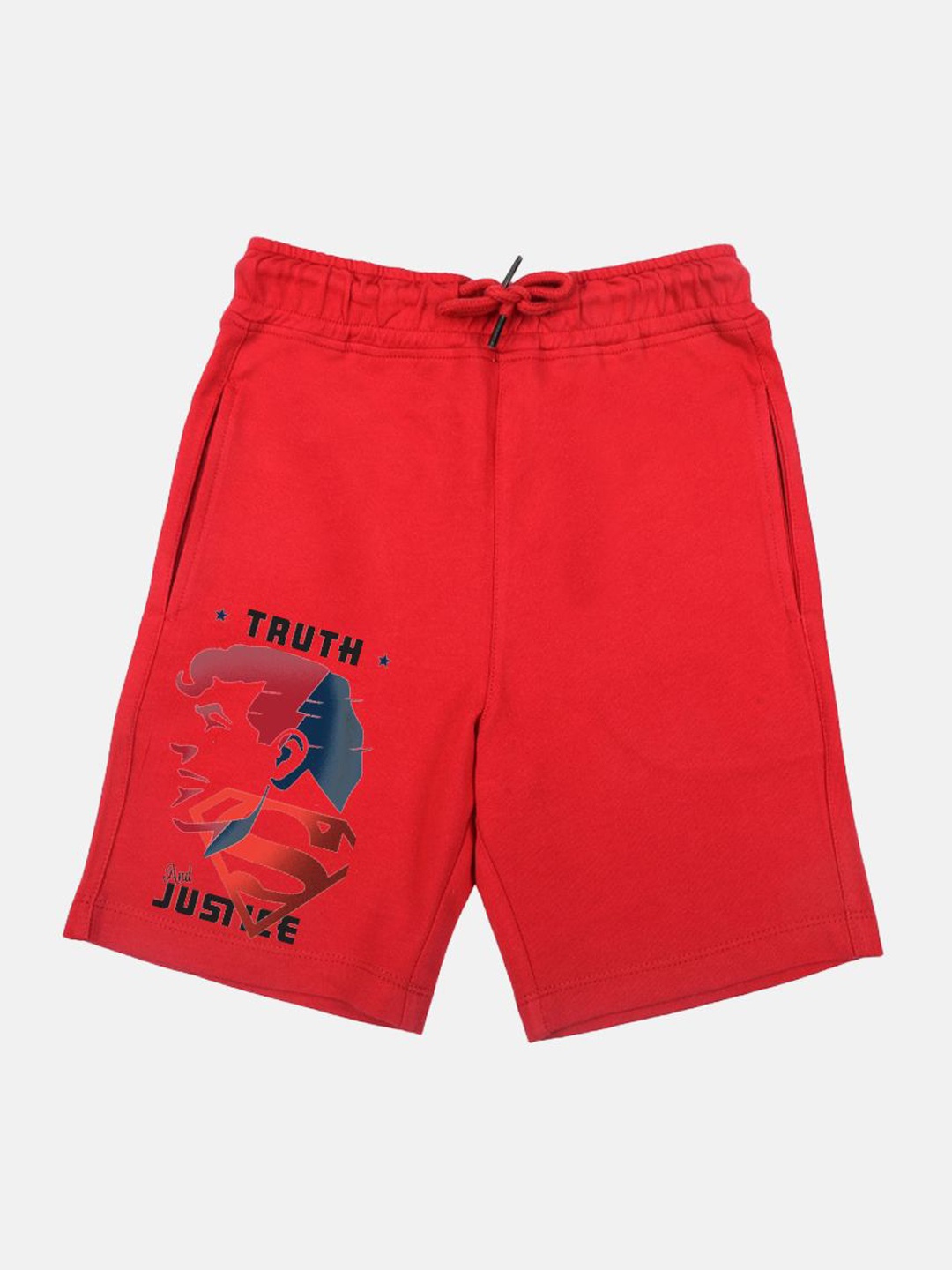 

YK Warner Bros Boys Printed Superman Outdoor Shorts, Red