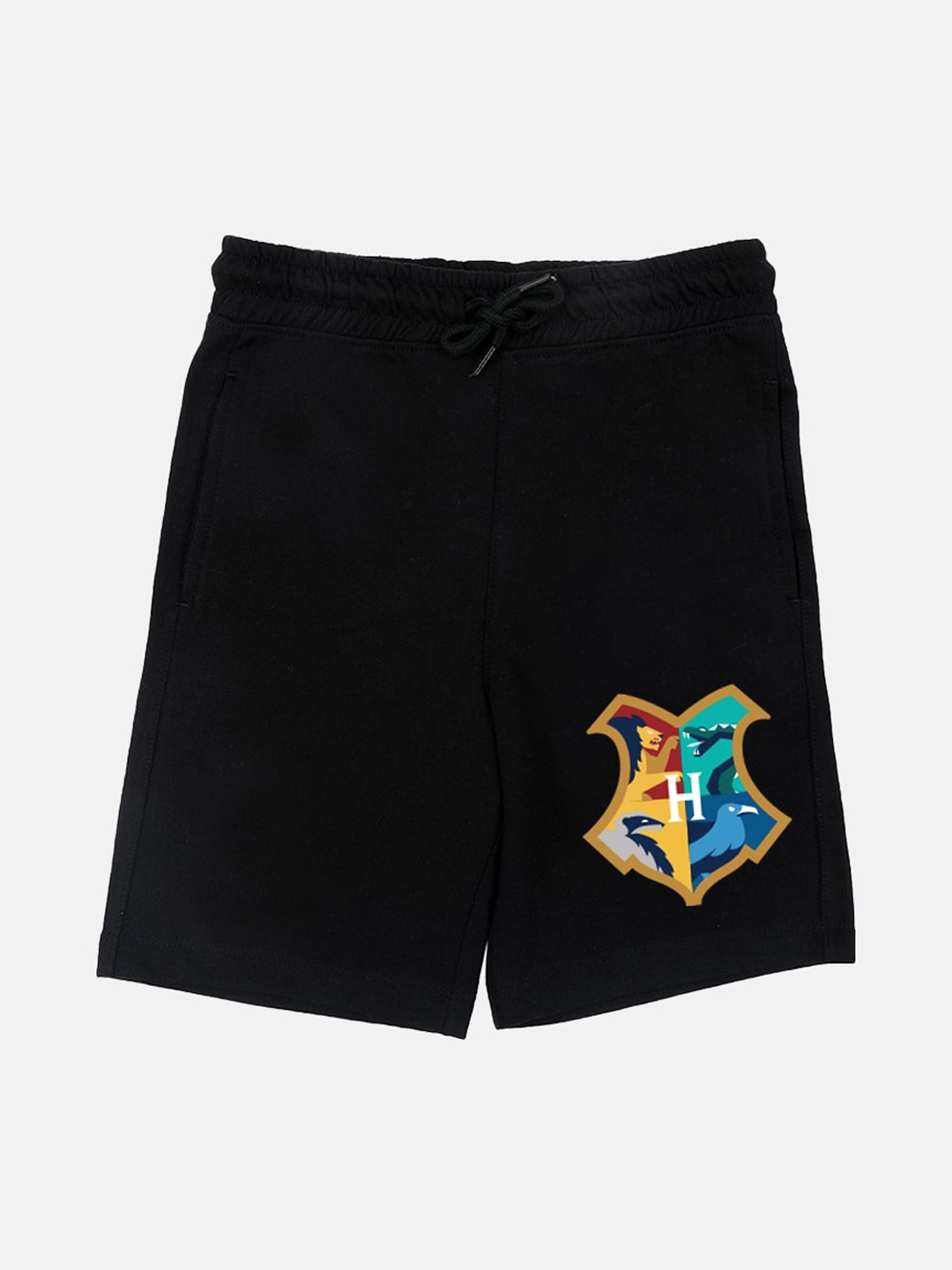 

YK Warner Bros Boys Printed Harry Potter Outdoor Shorts, Black
