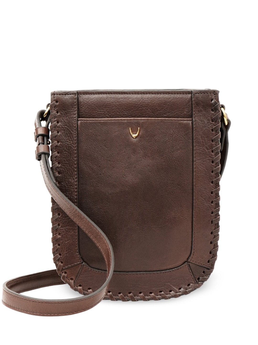 

Hidesign Women Regular Structured Sling Bag, Brown