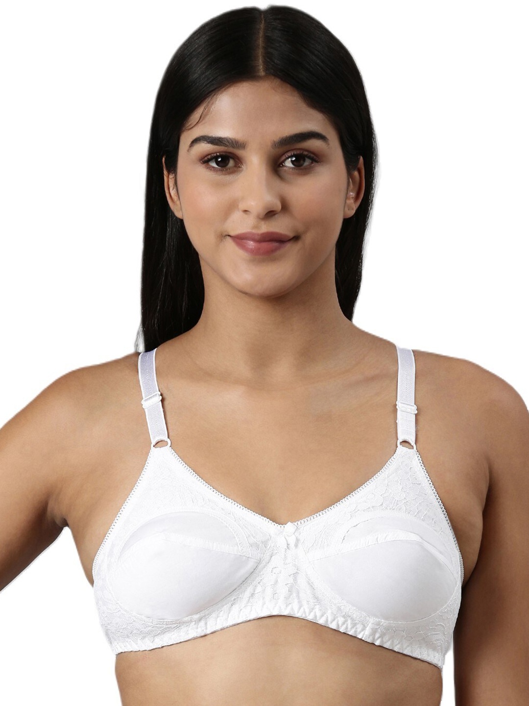

BLOSSOM Full Coverage Pure Cotton Everyday Bra with All Day Comfort, White