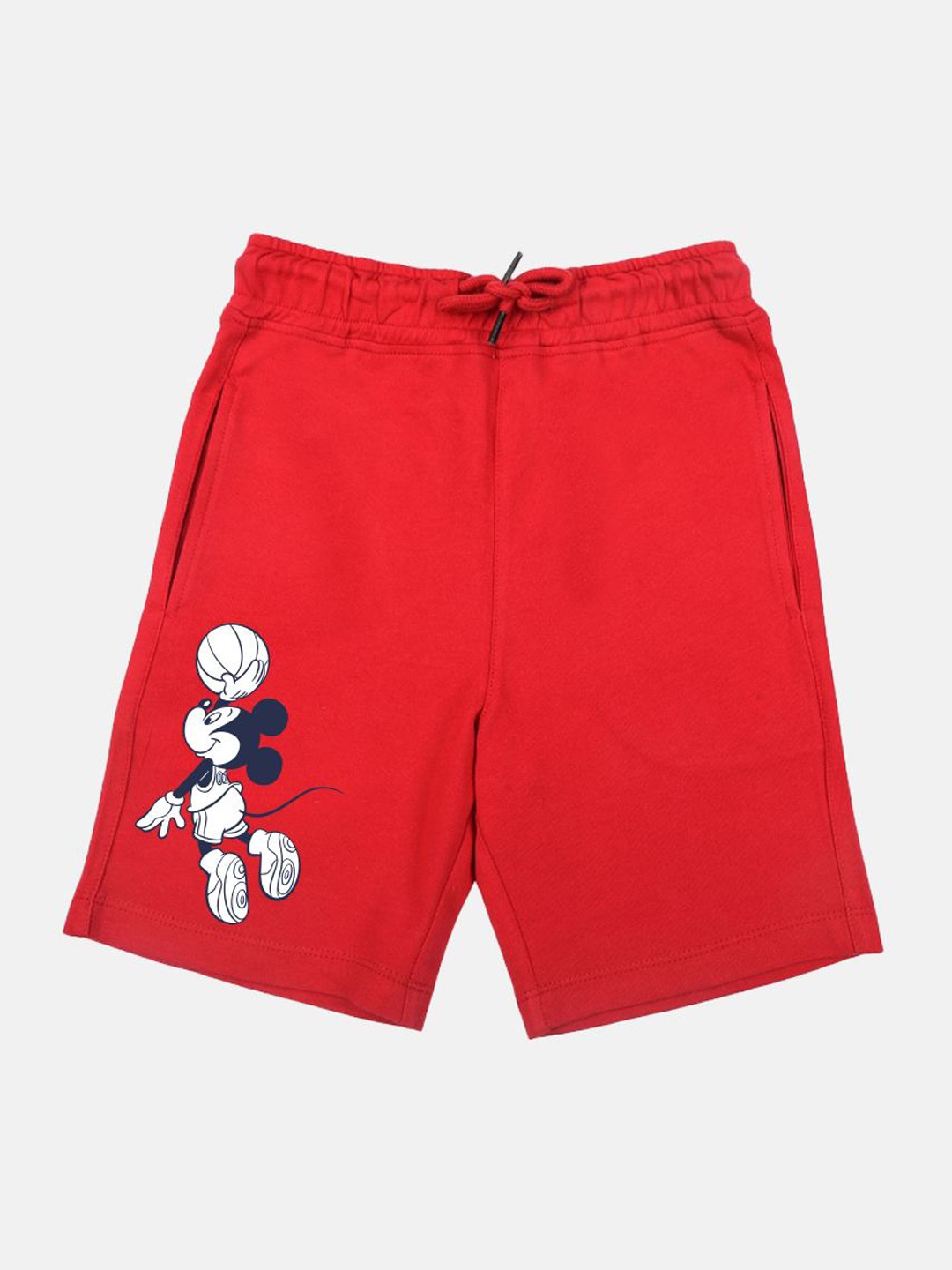 

YK Disney Boys Mickey Mouse Printed Regular Shorts, Red